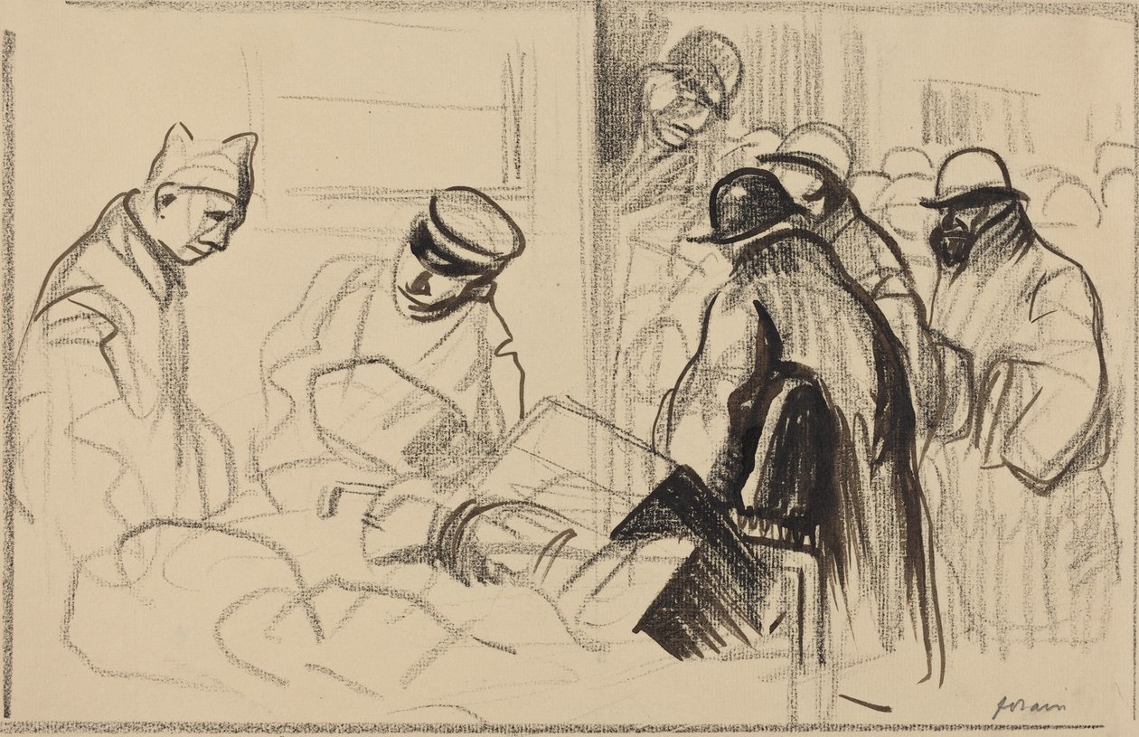 Pociąg do Berna (The Train for Berne) autorstwa Jean-Louis Forain