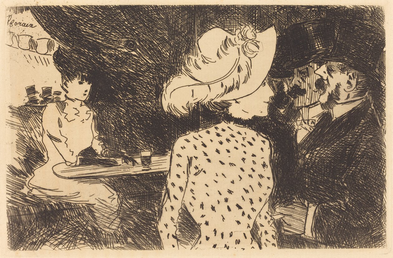 Les Folies-Bergère (odrzucona plansza, druga plansza) (The Folies Bergère) (odrzucona plansza, druga plansza) autorstwa Jean-Louis Forain