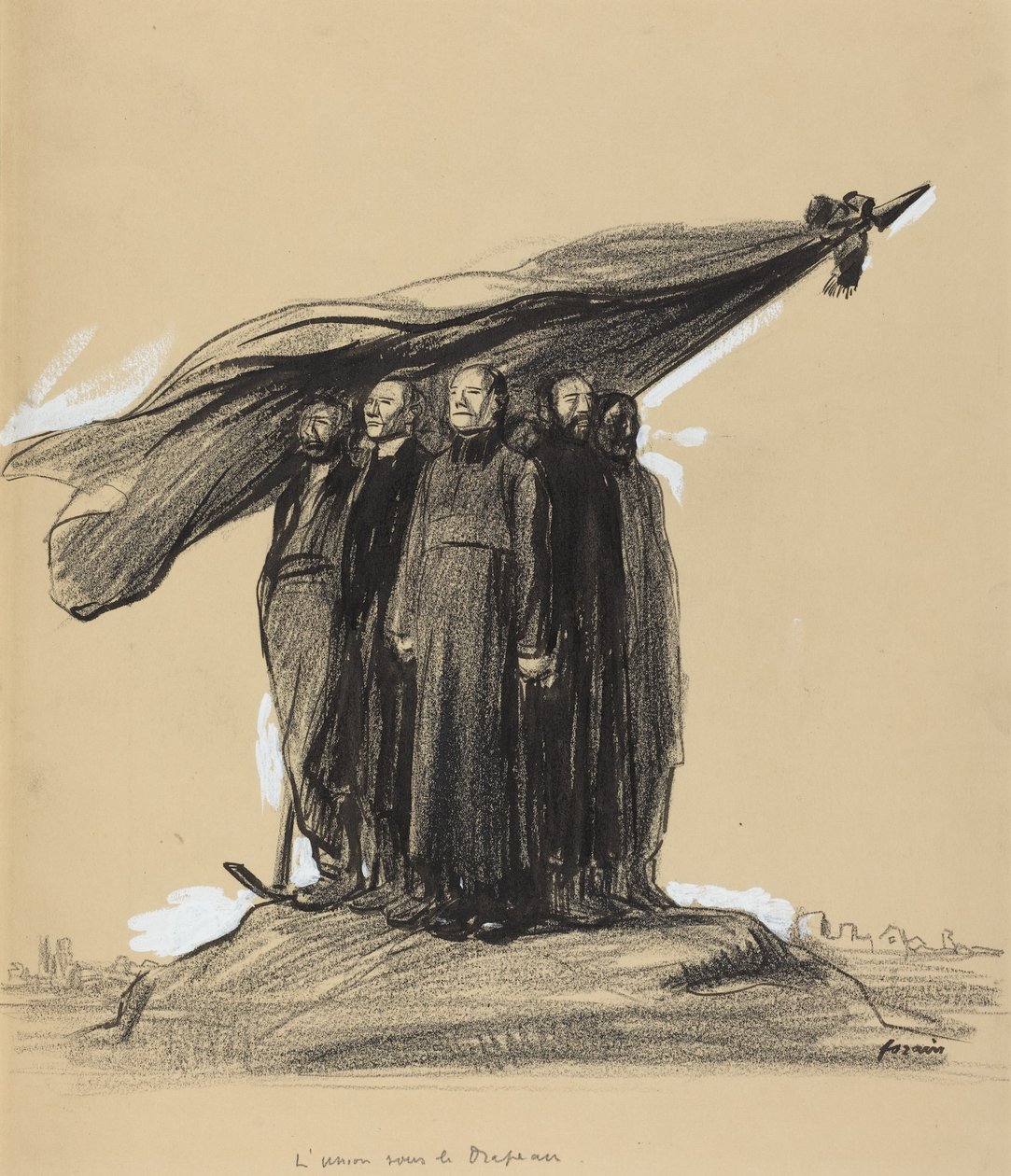Zjednoczenie pod sztandarem autorstwa Jean-Louis Forain