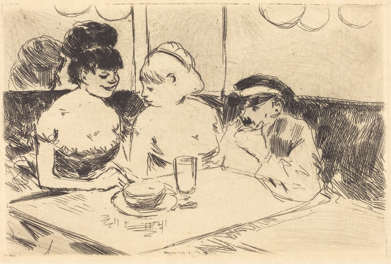 Dom publiczny (odrzucona płyta) autorstwa Jean-Louis Forain