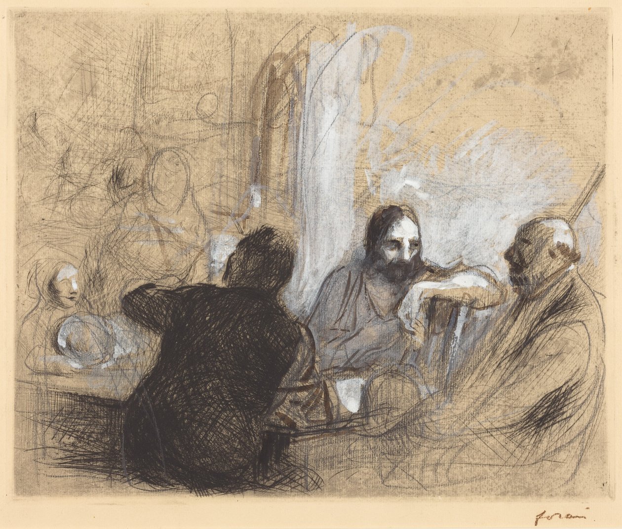 Pielgrzymi z Emaus autorstwa Jean-Louis Forain