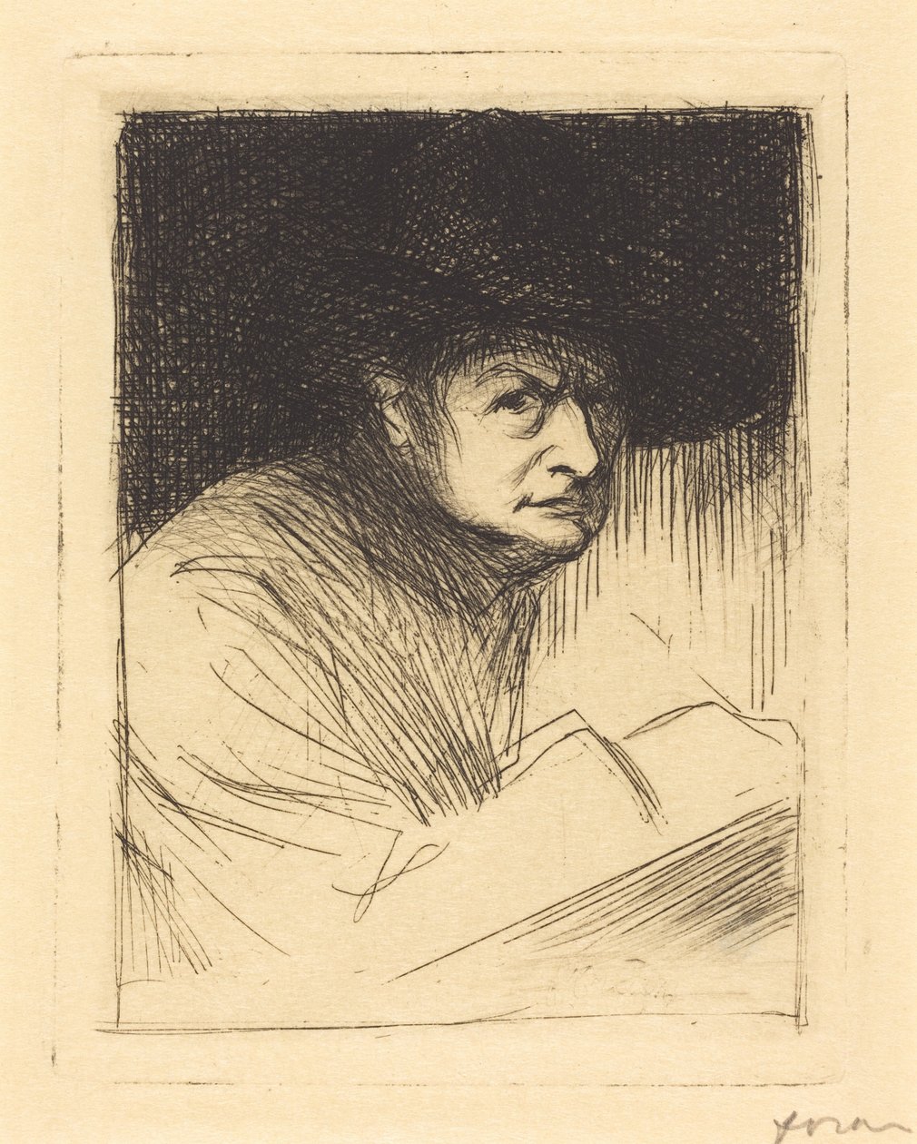 Portret Foraina (Portrait of Forain) autorstwa Jean-Louis Forain