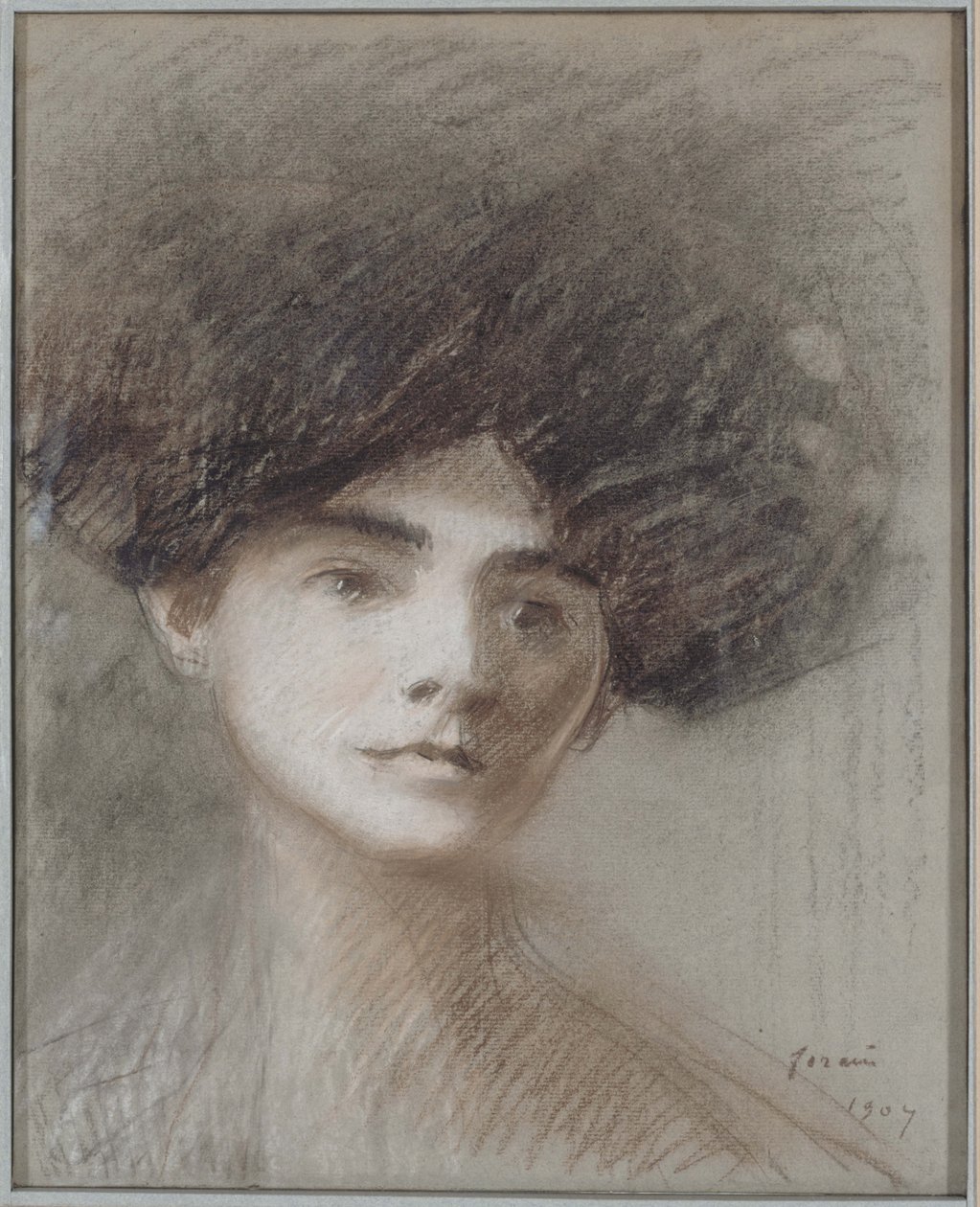 Portret pani Henri de Régnier, z domu Marie de Hérédia, 1907 r. autorstwa Jean-Louis Forain