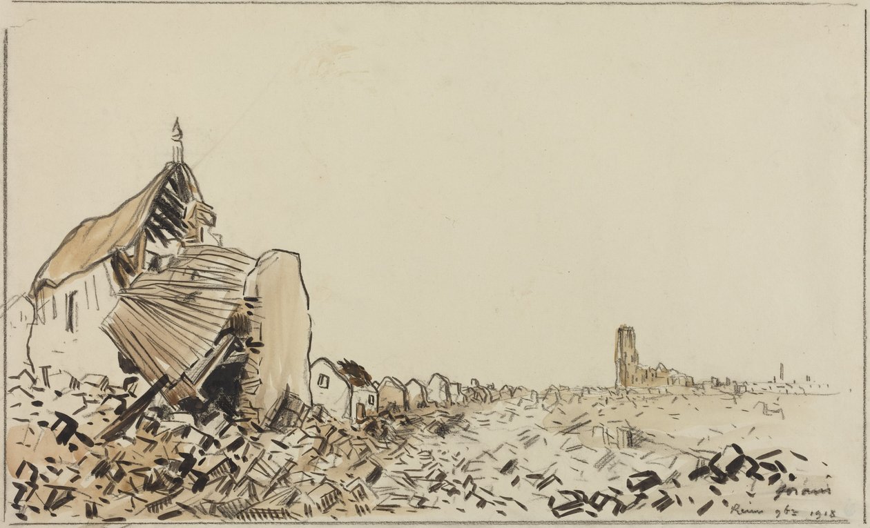 Reims, listopad 1918 autorstwa Jean-Louis Forain
