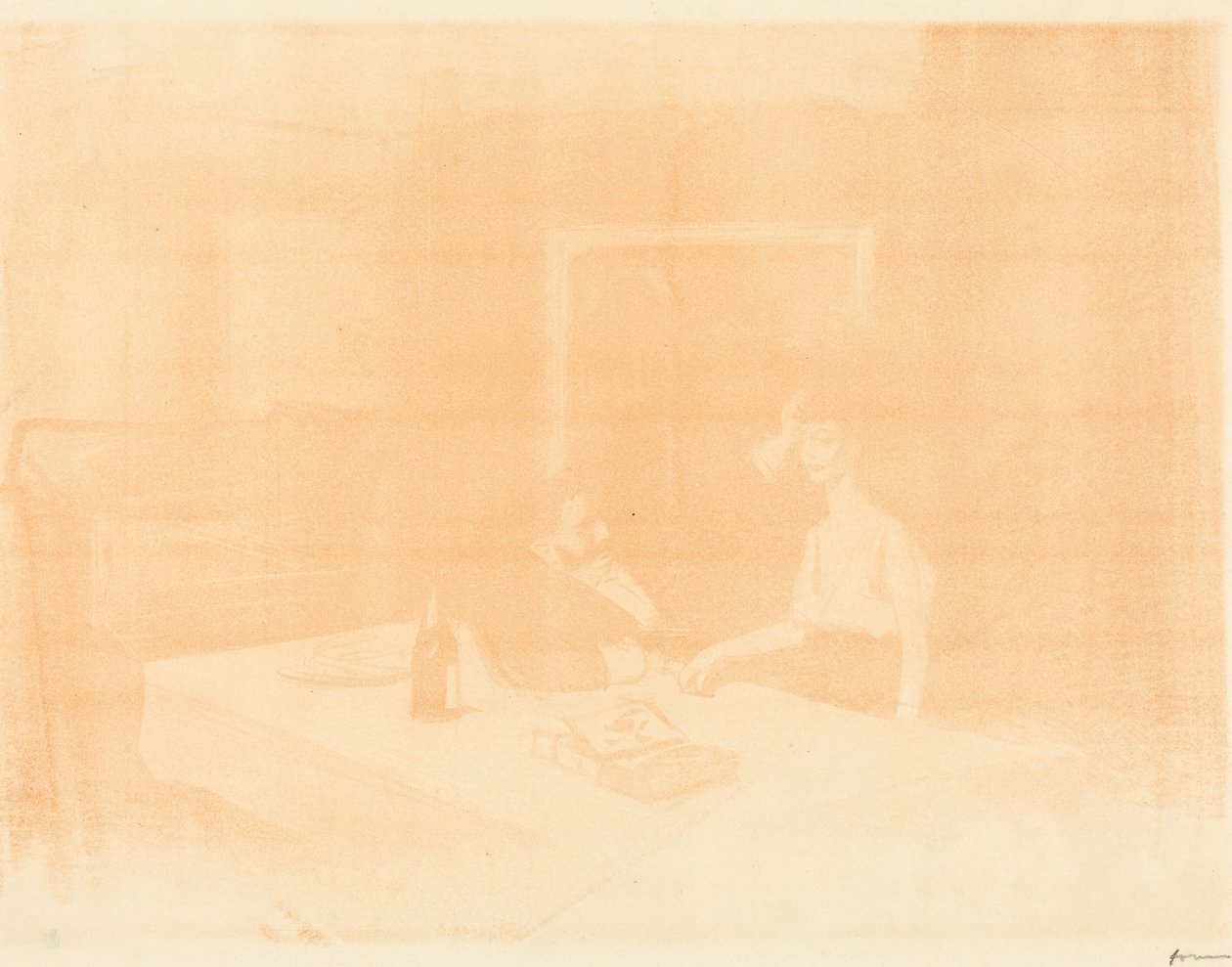 Szene in einem Privatraum (horizontale Platte) autorstwa Jean-Louis Forain