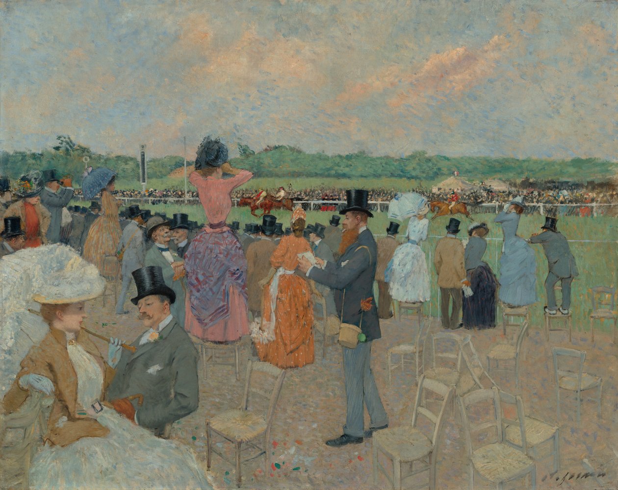 Wyścigi w Longchamp autorstwa Jean-Louis Forain