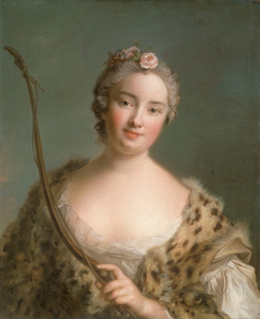 Charlotta Fredrika Sparre (1719-1795), późniejsza hrabina Fersen autorstwa Jean-Marc Nattier