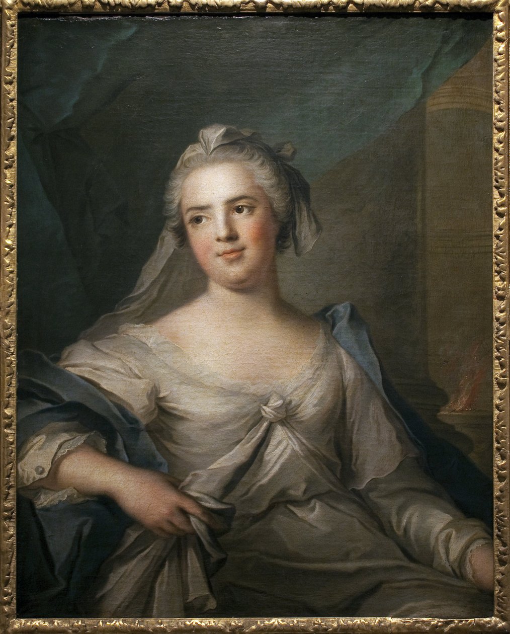Madame Infante in vestale - Obraz Jean Marc (Jean-Marc) Nattier (1685-1766), olej na płótnie, sztuka francuska XVIII wiek - Musee des Beaux Arts de Pau autorstwa Jean Marc Nattier