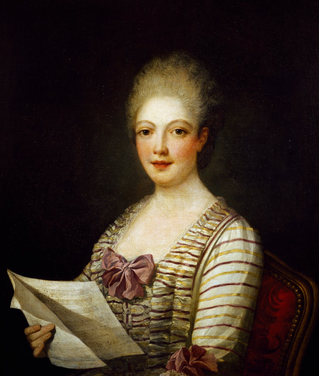 Portret Lukrecji Aguiari zwany La Bastardella (1743-1783), włoski sopran, obraz Jean Marc Nattier autorstwa Jean Marc Nattier