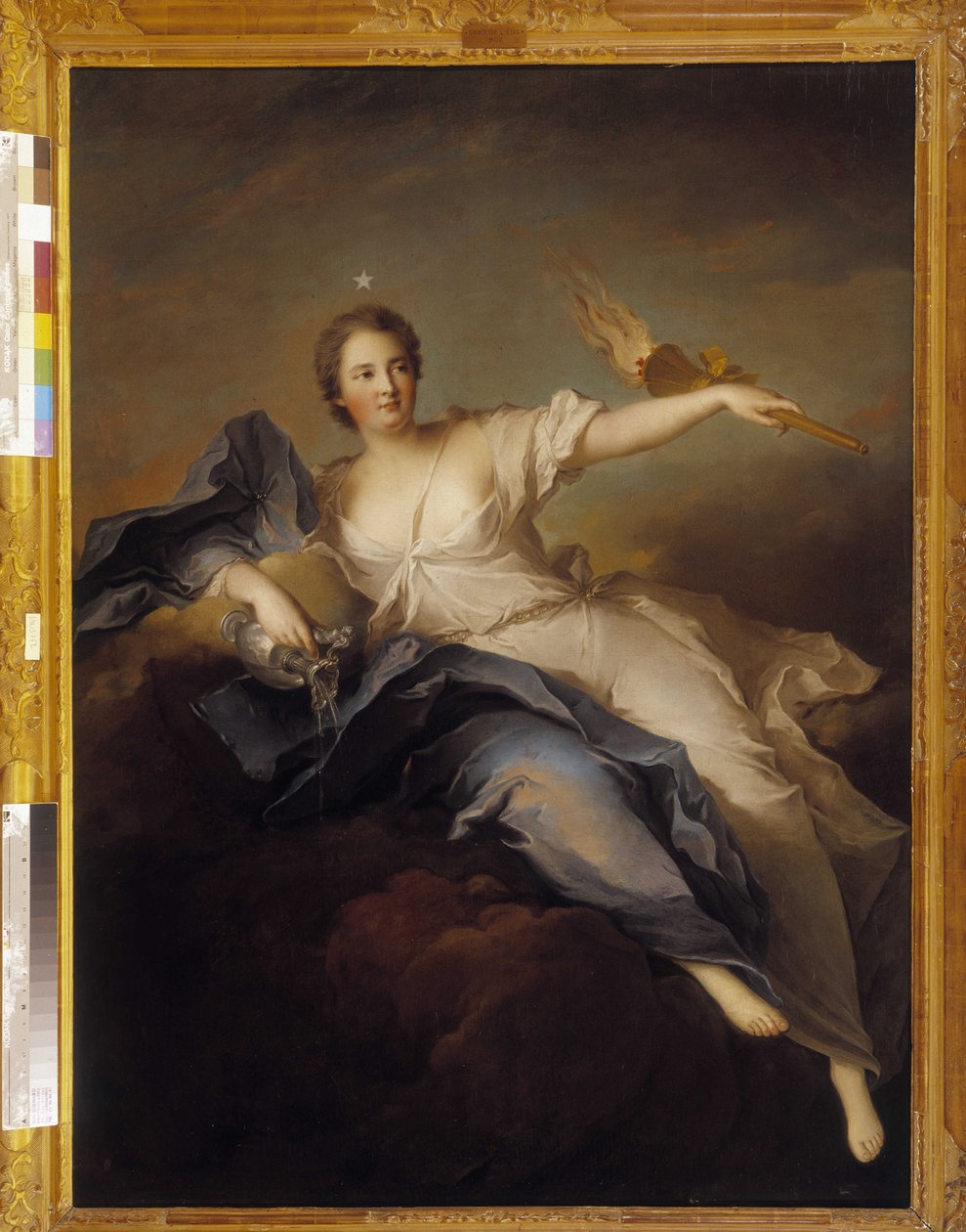 Portret Madame de Chateauroux jako Aurora autorstwa Jean Marc Nattier