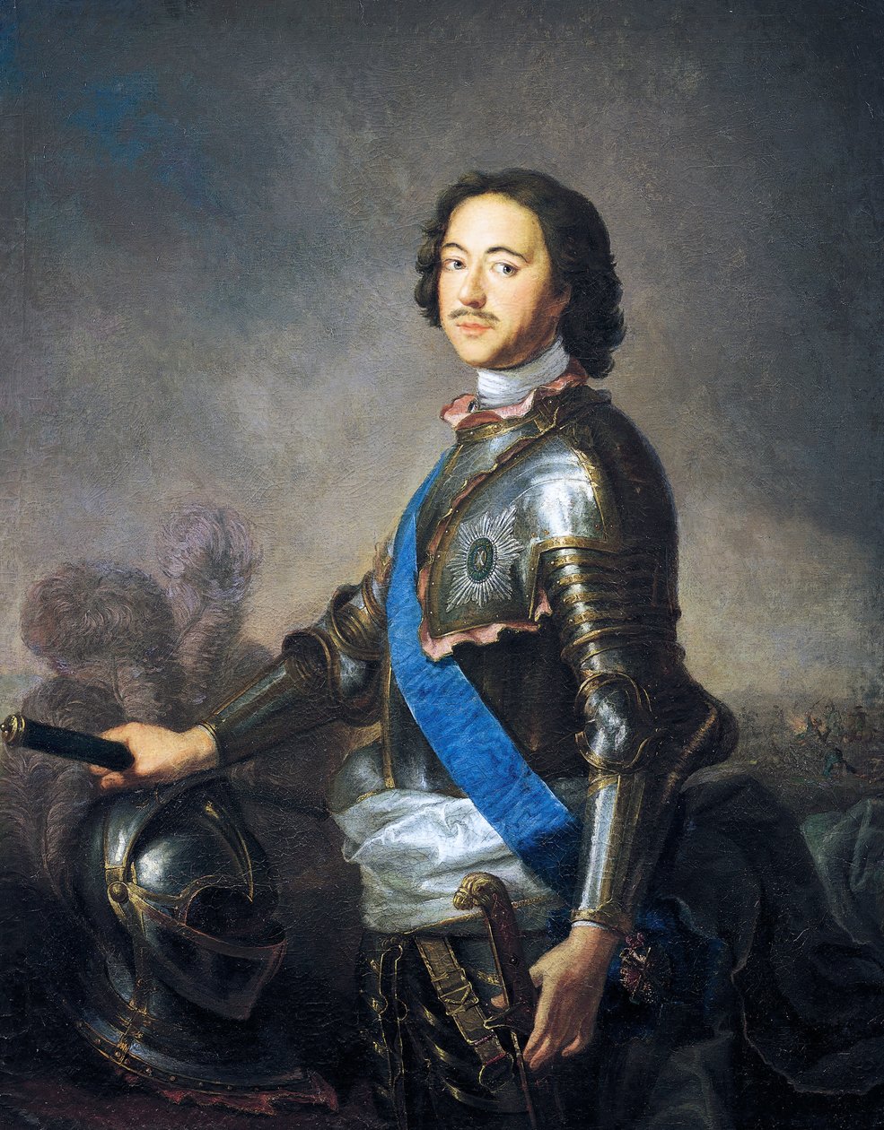 Portret Piotra I znanego jako Piotr Wielki (Moskwa autorstwa Jean Marc Nattier