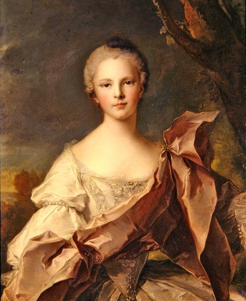 Portret damy (olej na płótnie) autorstwa Jean Marc Nattier