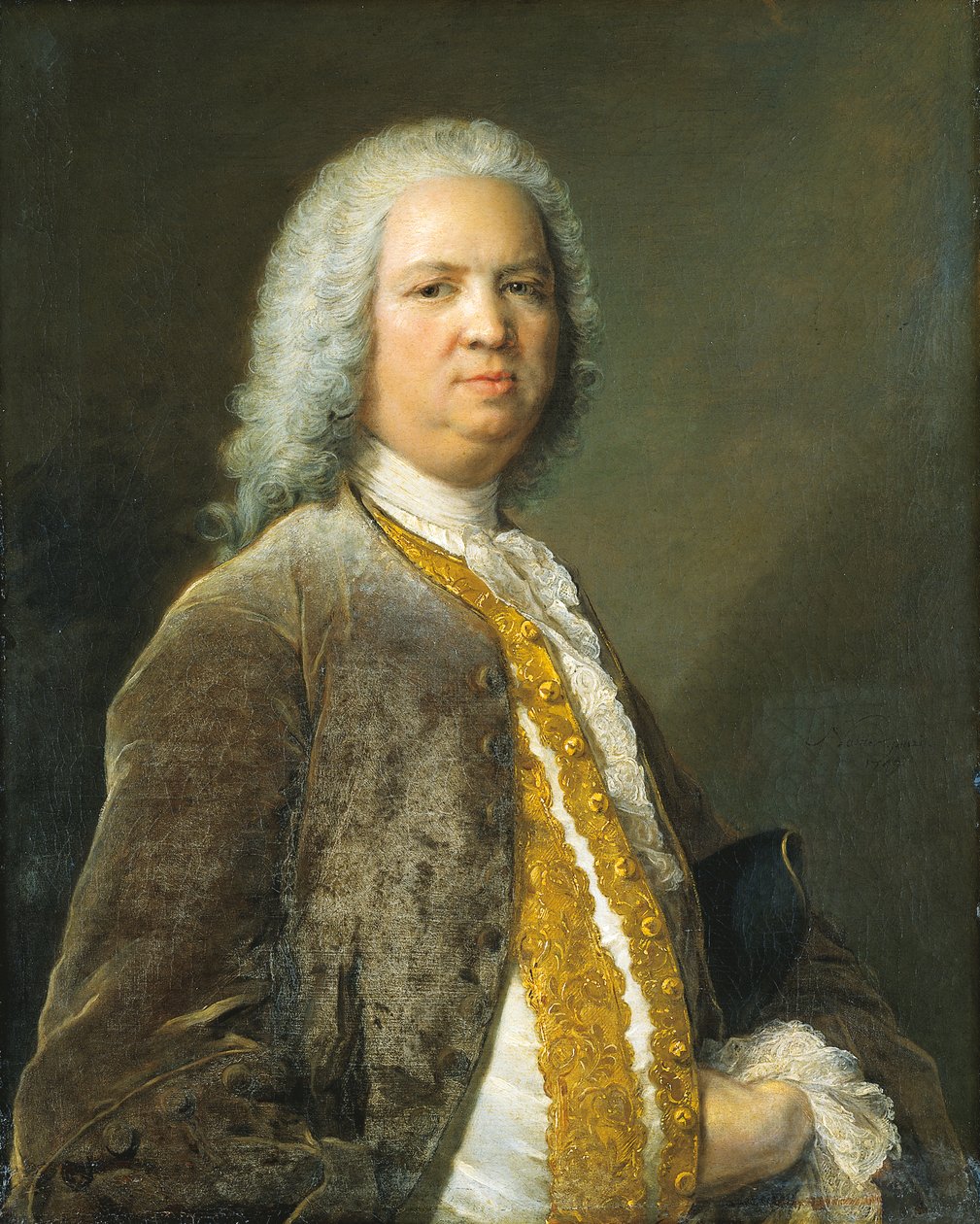 Portret frankfurckiego bankiera Johanna Georga Leersego autorstwa Jean-Marc Nattier