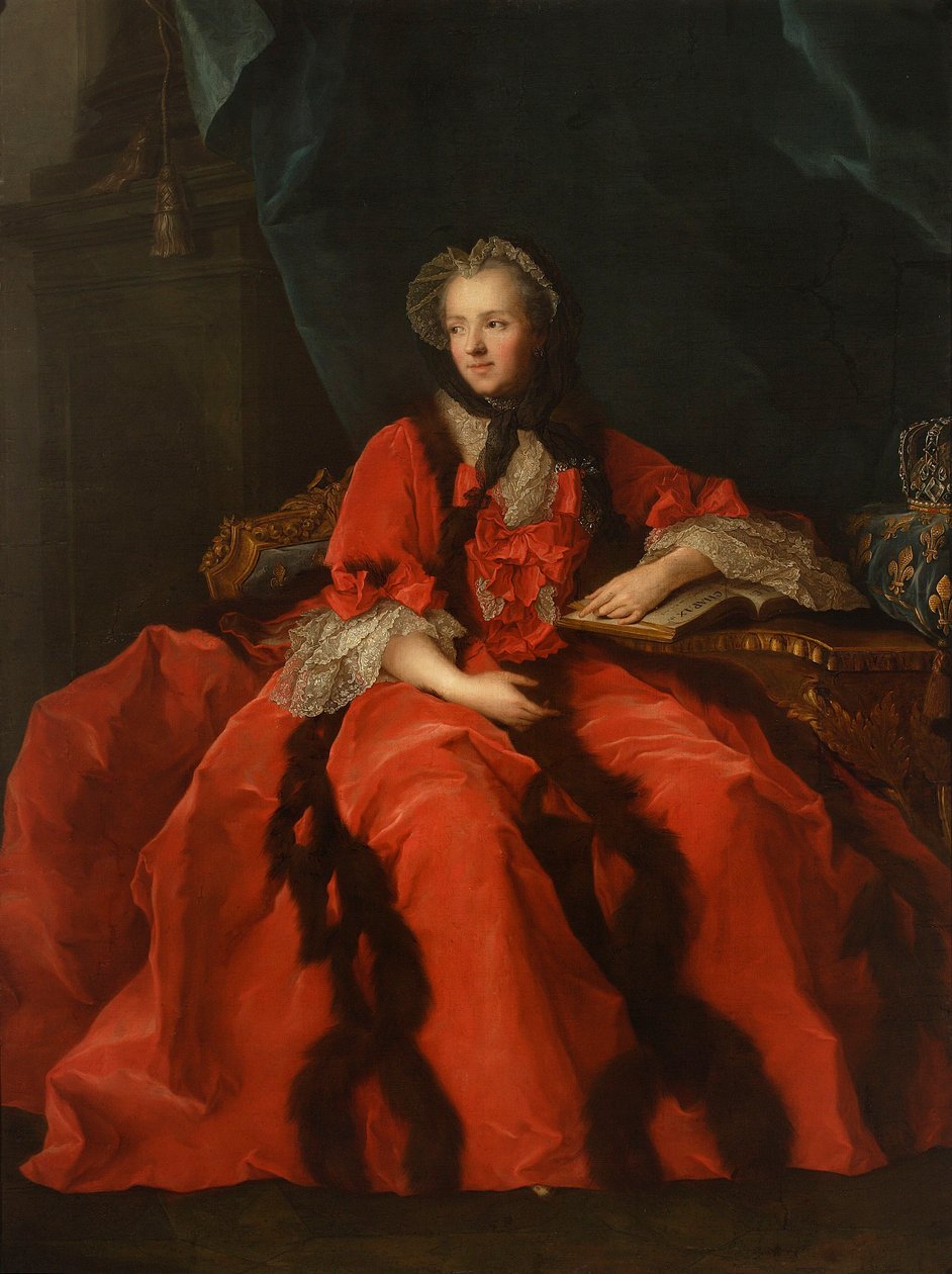 Portret królowej Marii Leszczyńskiej autorstwa Jean-Marc Nattier