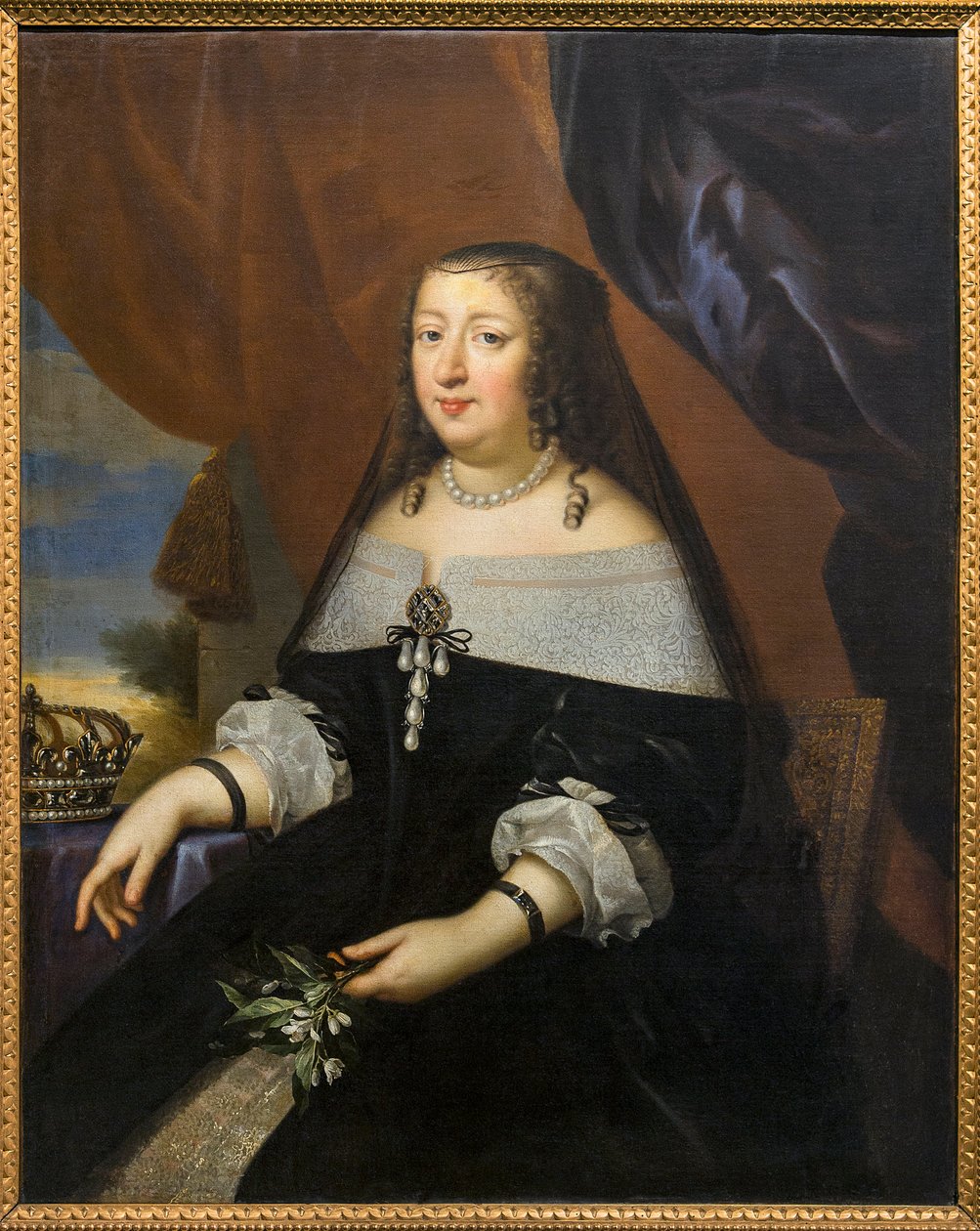 Portret Anny Austriackiej (Austria) ATTED TO Jean Nocret (1615-1672) - Musee Saint-Loup, Troyes autorstwa Jean Nocret