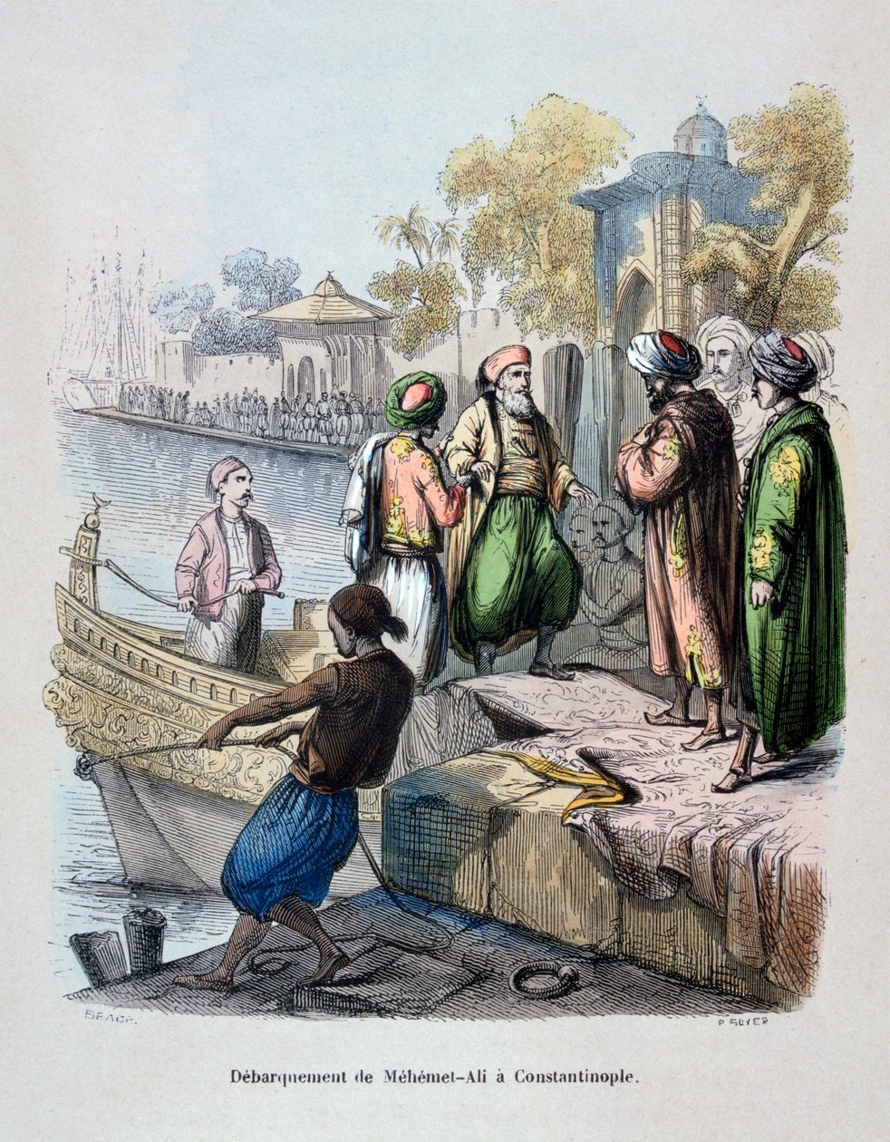 Mahomet Ali przybywający do Konstantynopola, ok. 1847 r. autorstwa Jean Adolphe Beauce
