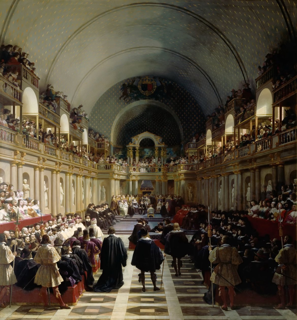 Zgromadzenie stanów generalnych 27 października 1614 r. autorstwa Jean Alaux