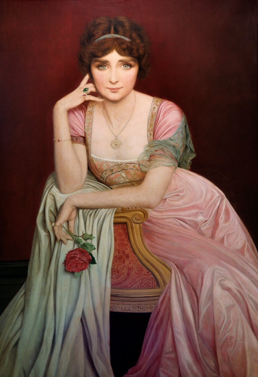 Portret piosenkarki Genevieve Vix (1879-1939) obraz Jean Alex Coraboeuf (1870-1947) 1906 Nantes, Musee des Beaux Arts autorstwa Jean Alexandre Coraboeuf