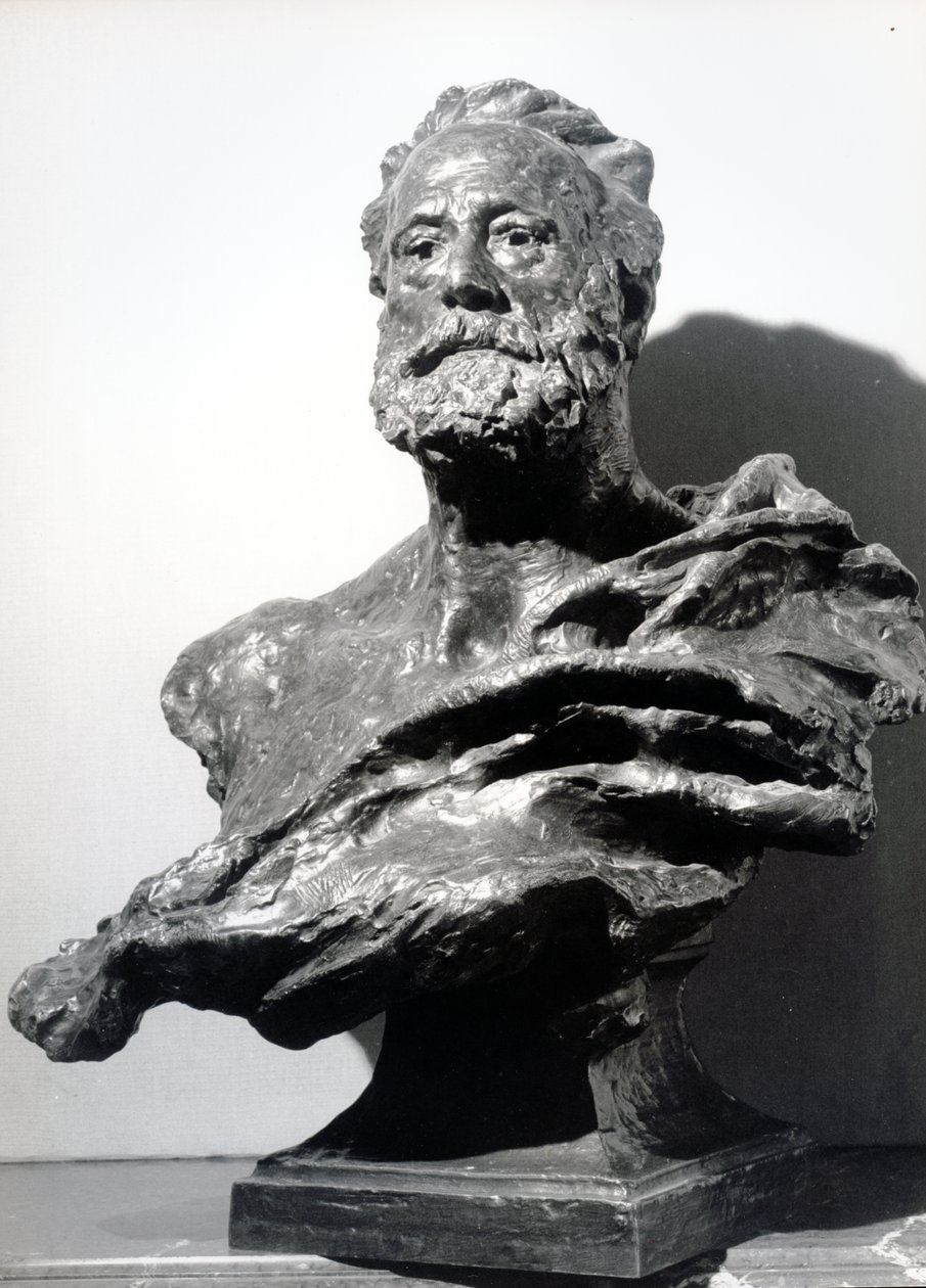 Wiktor Hugo, ok. 1885 (brąz) autorstwa Jean Alexandre Joseph Falguiere