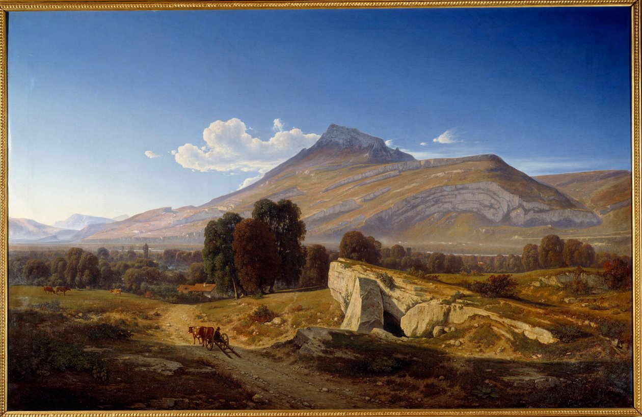 Widok na dolinę Isere w Saint Egreve. Obraz Jeana Alexisa Acharda (1807-1884) autorstwa Jean Alexis Achard