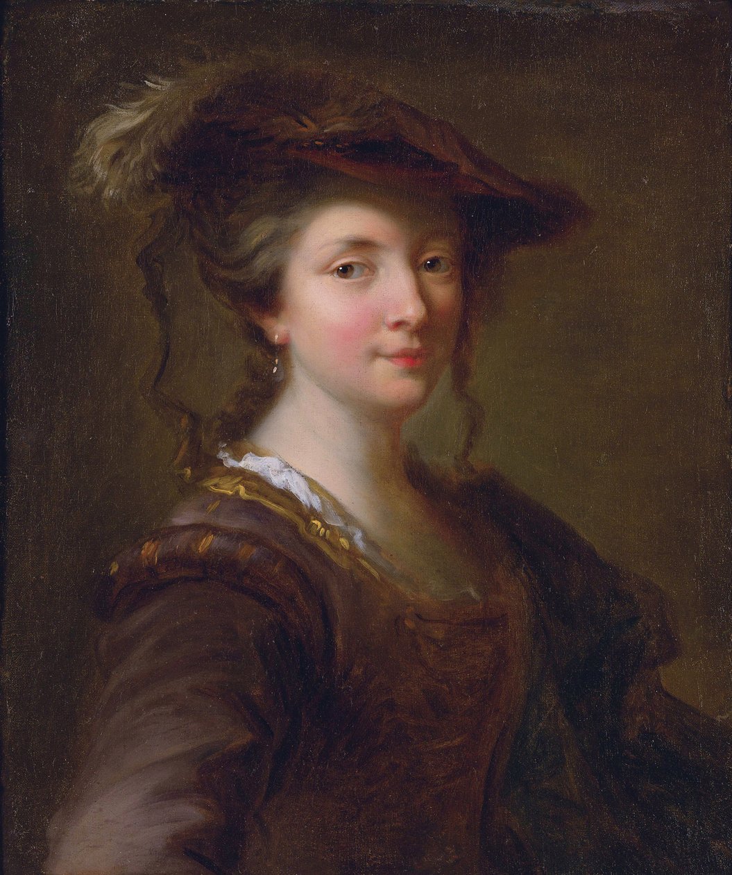 Louise Julie de Mailly-Nesle, hrabina de Mailly (1710-1751) (Mailly Nesle) - ulubieniec Ludwika XV - Alexis Grimou (1678-1733). Olej na płótnie Rozmiar: 57,2 x 48,3 cm Kolekcja prywatna autorstwa Jean Alexis Grimou