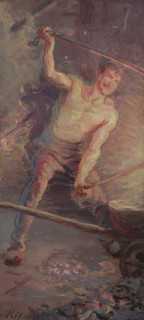 Pożar, 1889 autorstwa Jean Andre Rixens