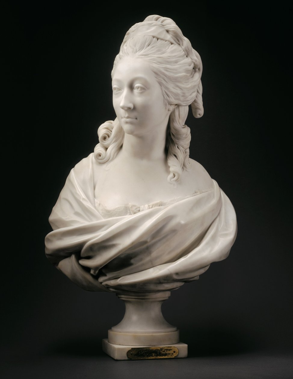 Popiersie Anne-Marie-Louise Thomas de Domangeville de Sérilly, hrabina Pange, 1780 autorstwa Jean Antoine Houdon