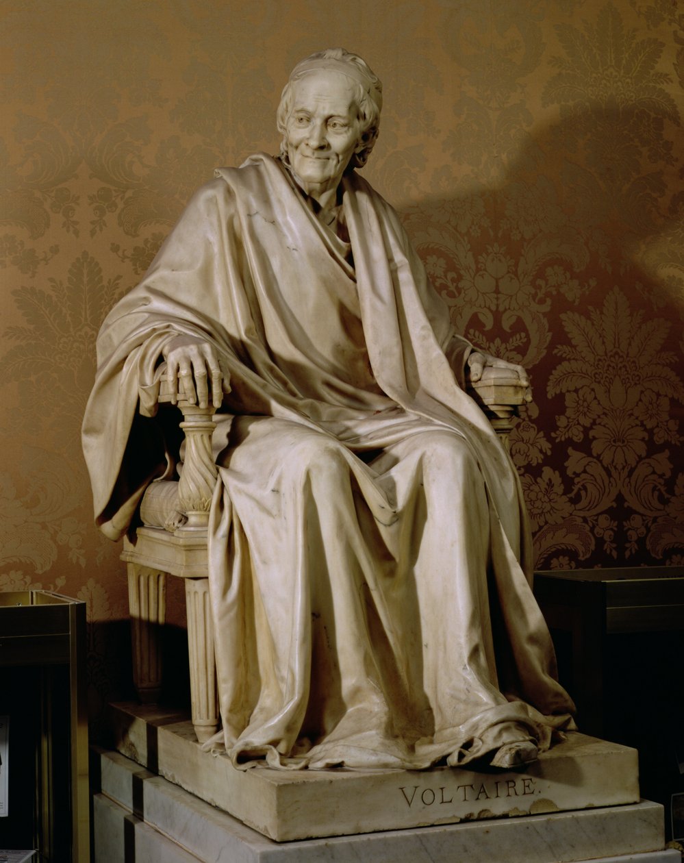 Francois-Marie Arouet Voltaire (1694-1778) 1781 (marmur) autorstwa Jean Antoine Houdon