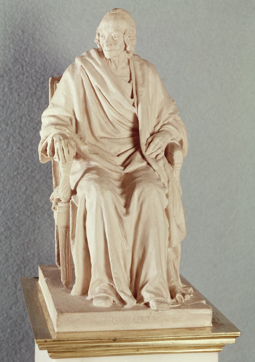 Francois Marie Arouet Voltaire (1694-1778) 1778 (marmur) autorstwa Jean Antoine Houdon