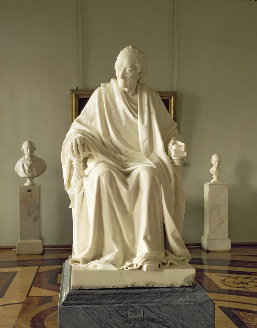 Francois Marie Arouet Voltaire (1694-1778) 1781 (marmur) autorstwa Jean Antoine Houdon