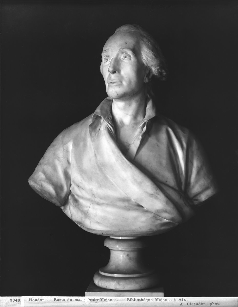 Jean-Baptiste de Piquet (1729-86) markiz de Mejanes (1729-86) 1786 (marmur) autorstwa Jean Antoine Houdon