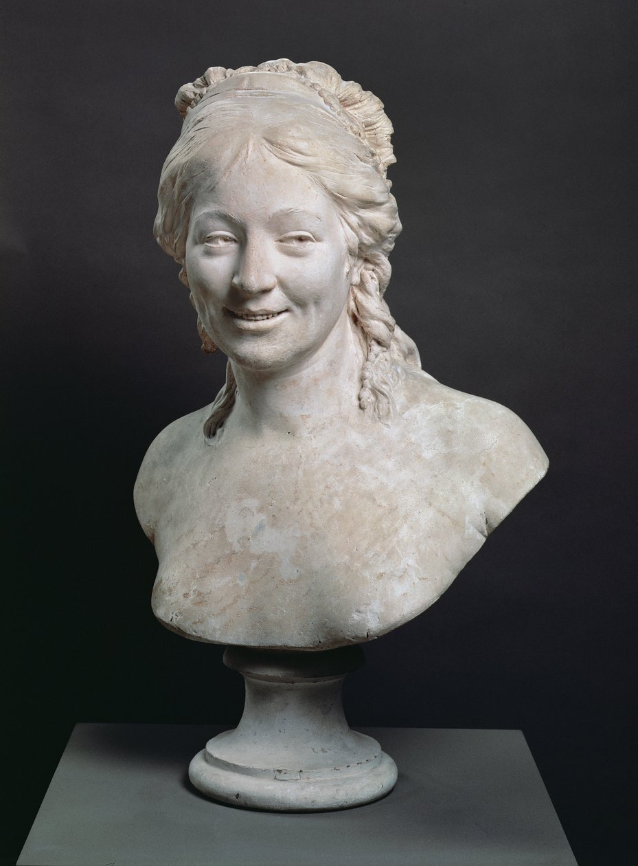 Popiersie portretowe Madame Houdon, żony artysty, 1786 (tynk) autorstwa Jean Antoine Houdon