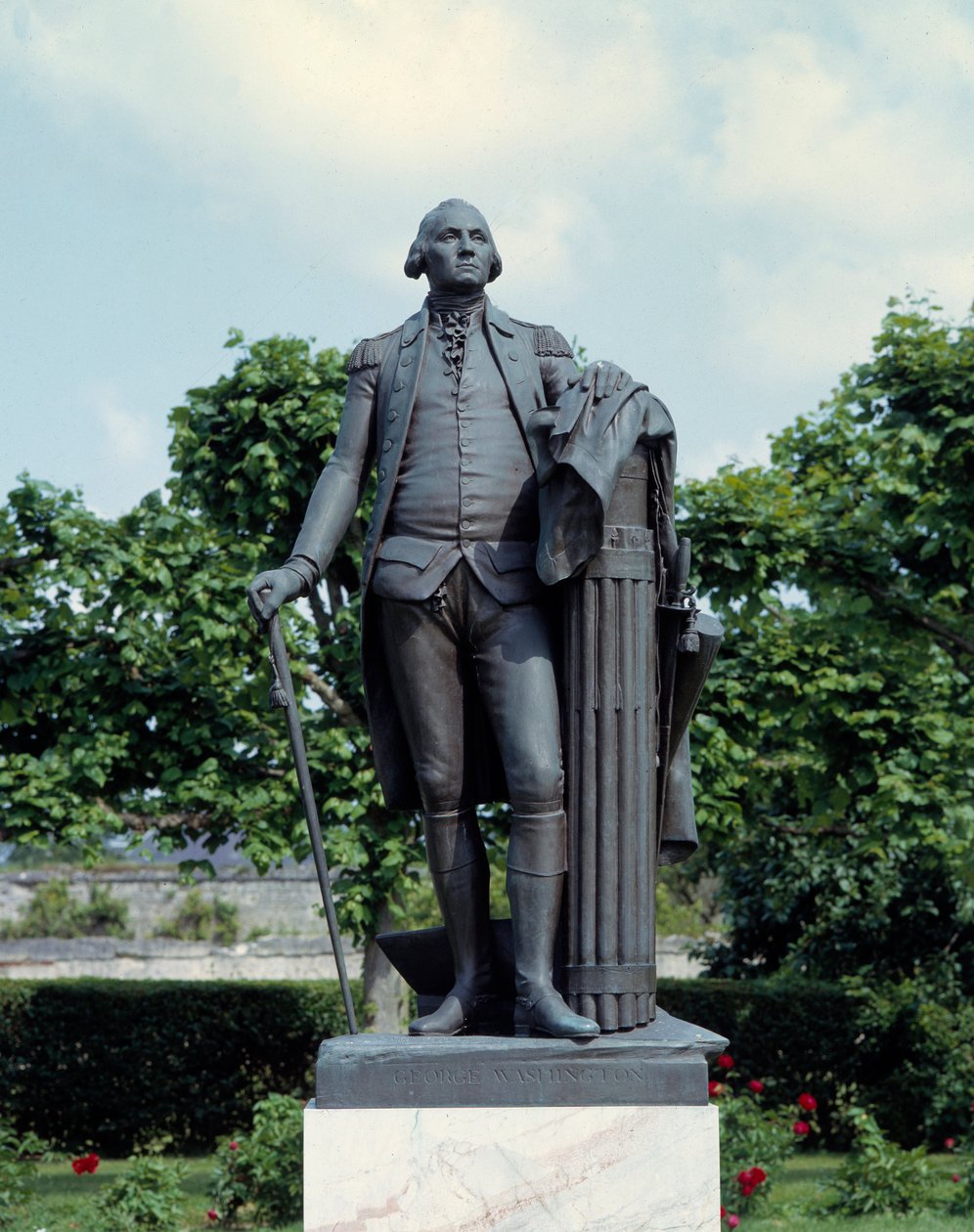 Portret Jerzego Waszyngtona (1732-1799) Rzeźba Jeana Antoine