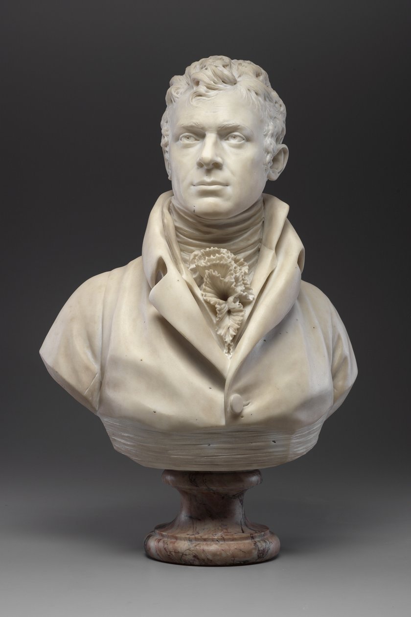 Robert Fulton, c.1804 (marmur) (patrz również 140329 i 345579) autorstwa Jean Antoine Houdon