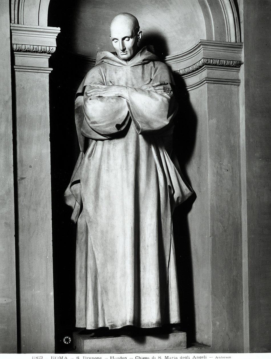 Święty Bruno z Kolonii (marmur) autorstwa Jean Antoine Houdon