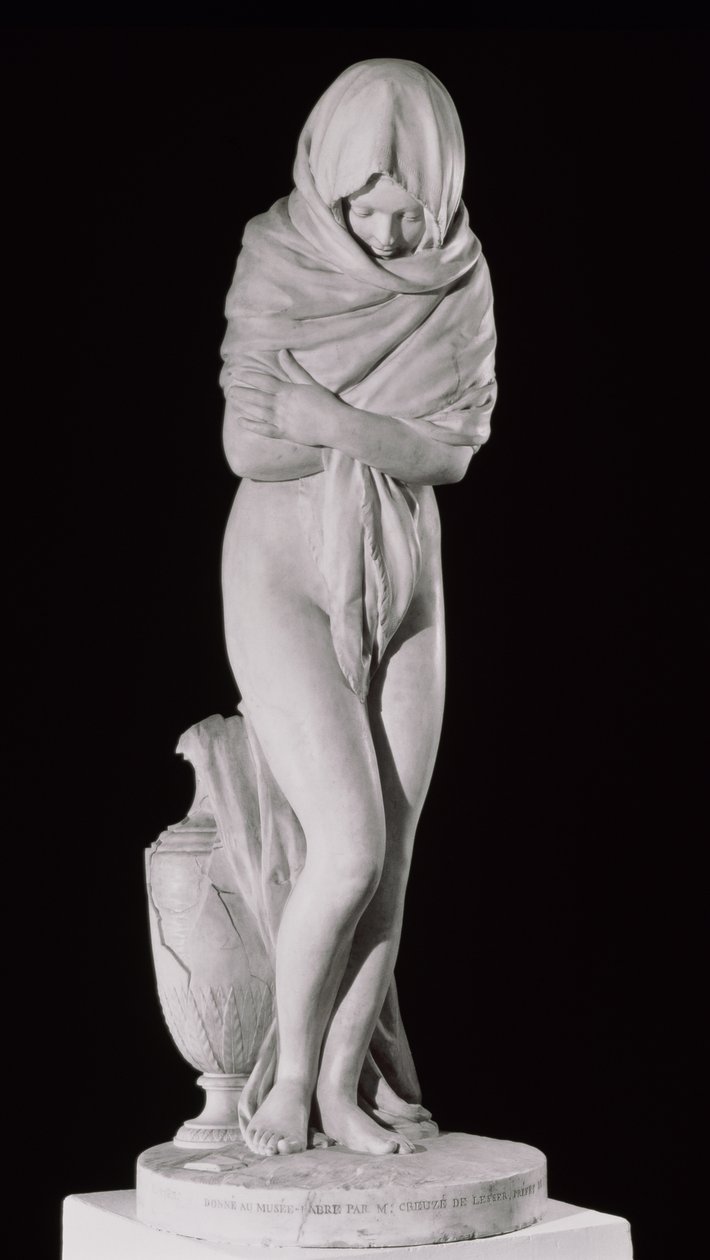 Zima, czyli Chłodna kobieta (marmur) autorstwa Jean Antoine Houdon