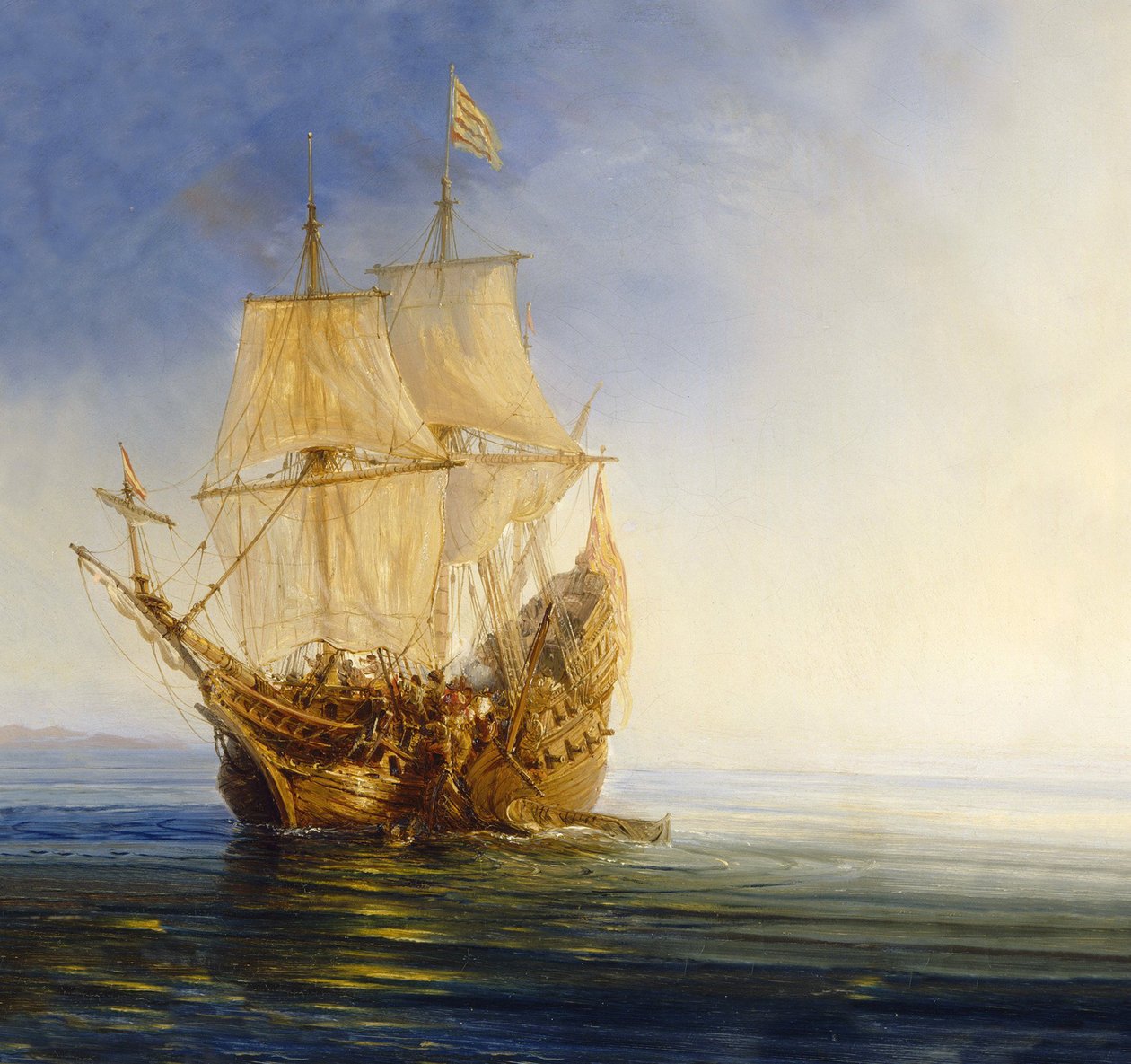 Złap galeon autorstwa Jean Antoine Theodore Gudin