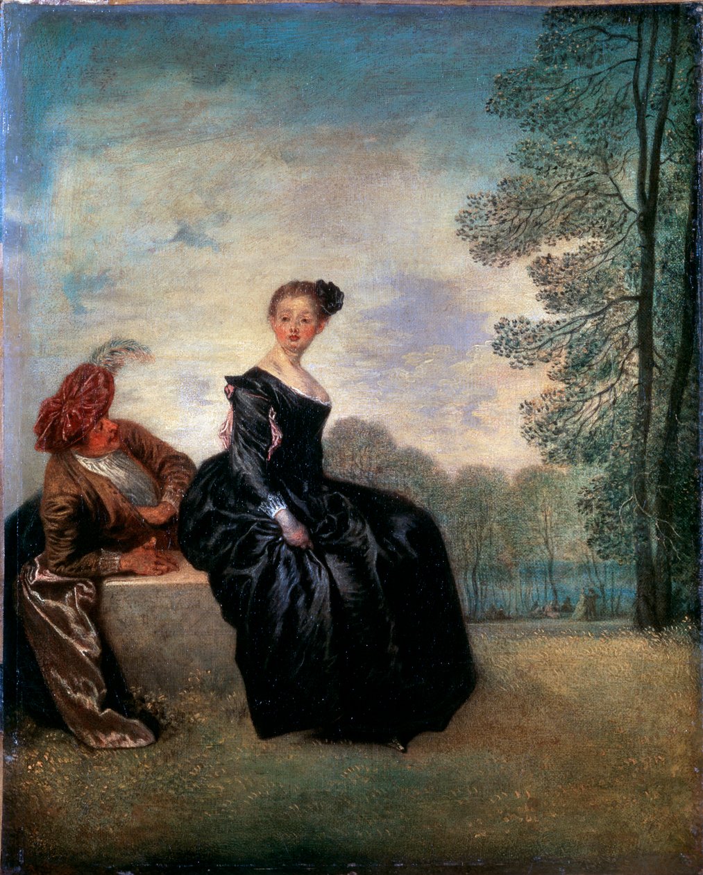 Kapryśna kobieta La Boudeuse, 1718. autorstwa Jean Antoine Watteau