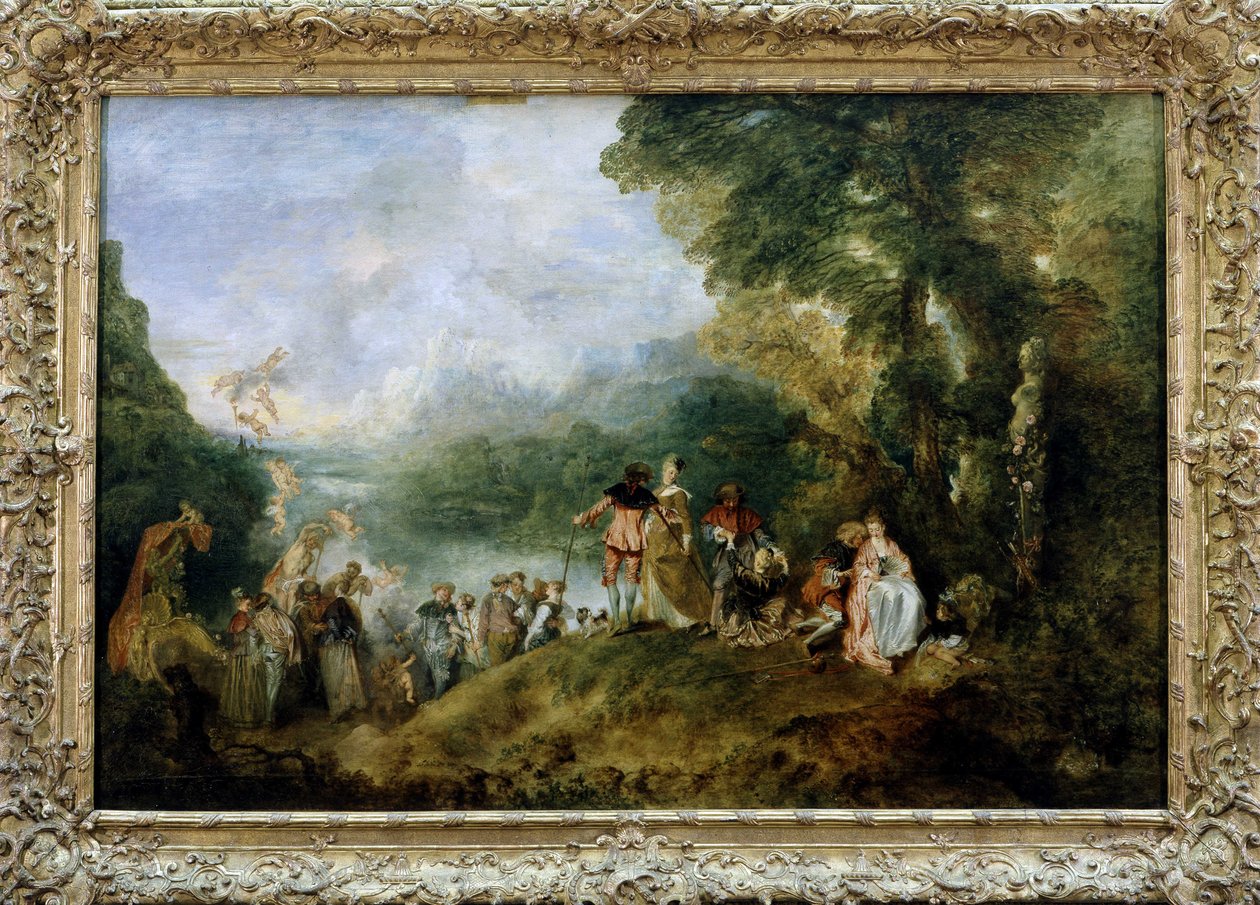 Wyżywienie na Kythera lub pielgrzymka na wyspę Kythera przez Antoine Watteau autorstwa Jean Antoine Watteau