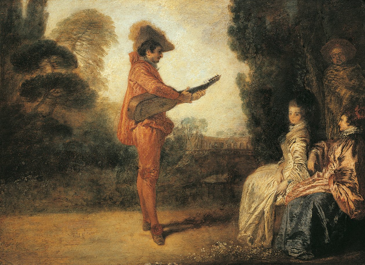 Castor (czarownik), ok. 1713-1714, Jean-Antoine Watteau (1684-1721), olej na płótnie autorstwa Jean Antoine Watteau