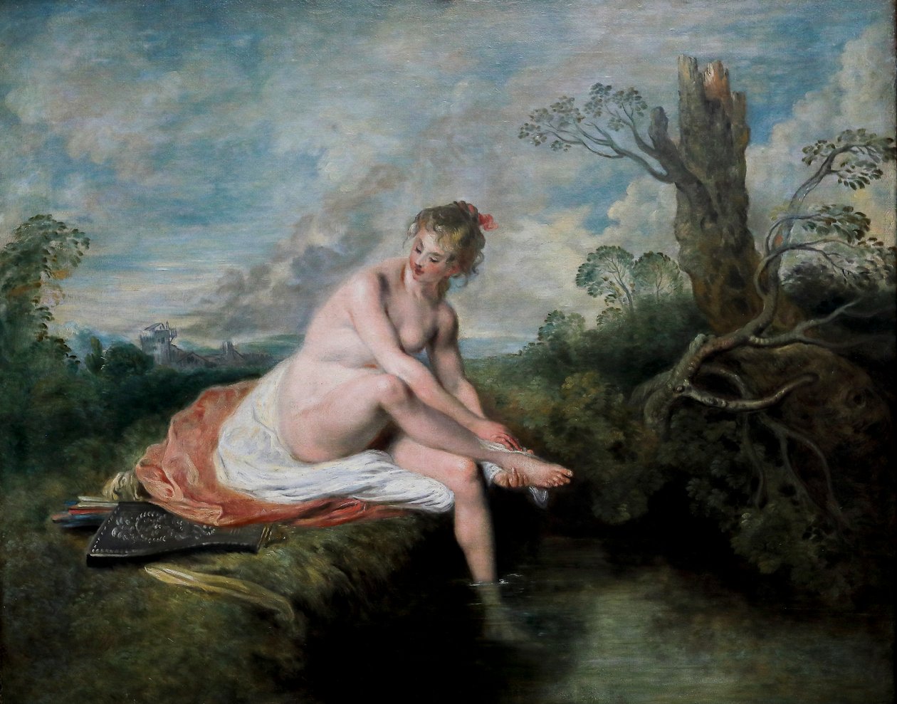 Diana w swojej kąpieli autorstwa Jean Antoine Watteau