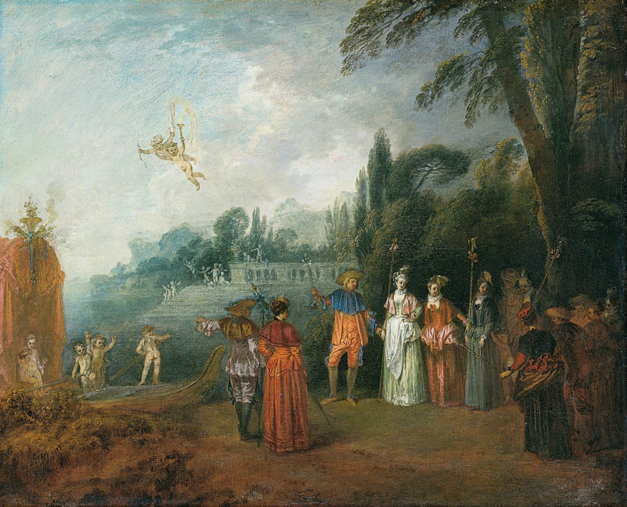 Wyruszenie na Cyterę autorstwa Jean Antoine Watteau