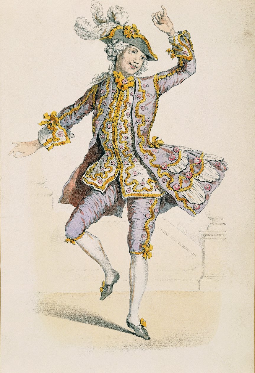 Gallant Farmer, z rysunku Jean Antoine Watteau autorstwa Jean Antoine Watteau