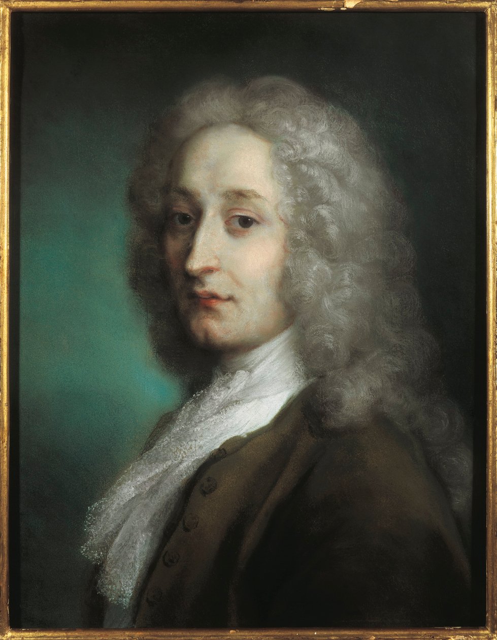 Włochy, Treviso, Portret Jean-Antoine Watteau autorstwa Jean Antoine Watteau