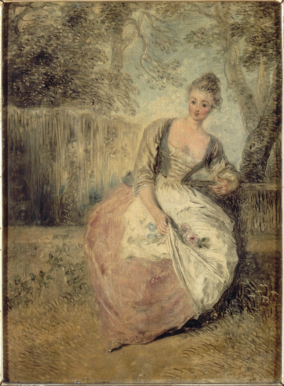 Niespokojny kochanek autorstwa Jean Antoine Watteau