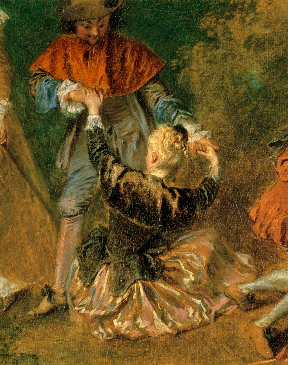 Wejście na pokład Cythere ... autorstwa Jean Antoine Watteau