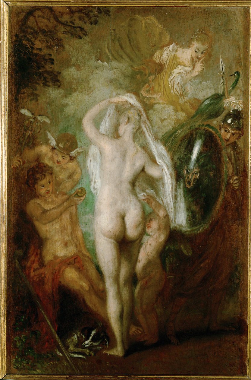 Wyrok w Paryżu ... autorstwa Jean Antoine Watteau