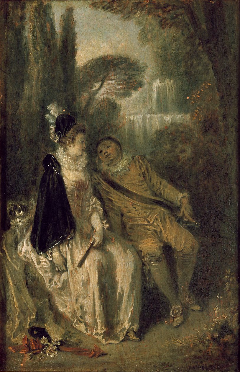 Łaskawy odpoczynek, c1713 autorstwa Jean Antoine Watteau