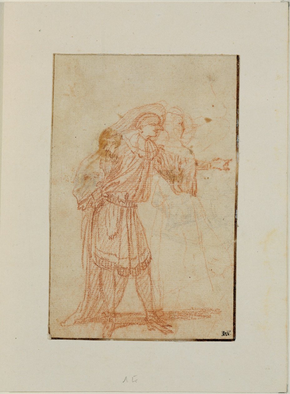 Lekarz, postać z włoskiej komedii, i kobieta ... autorstwa Jean Antoine Watteau