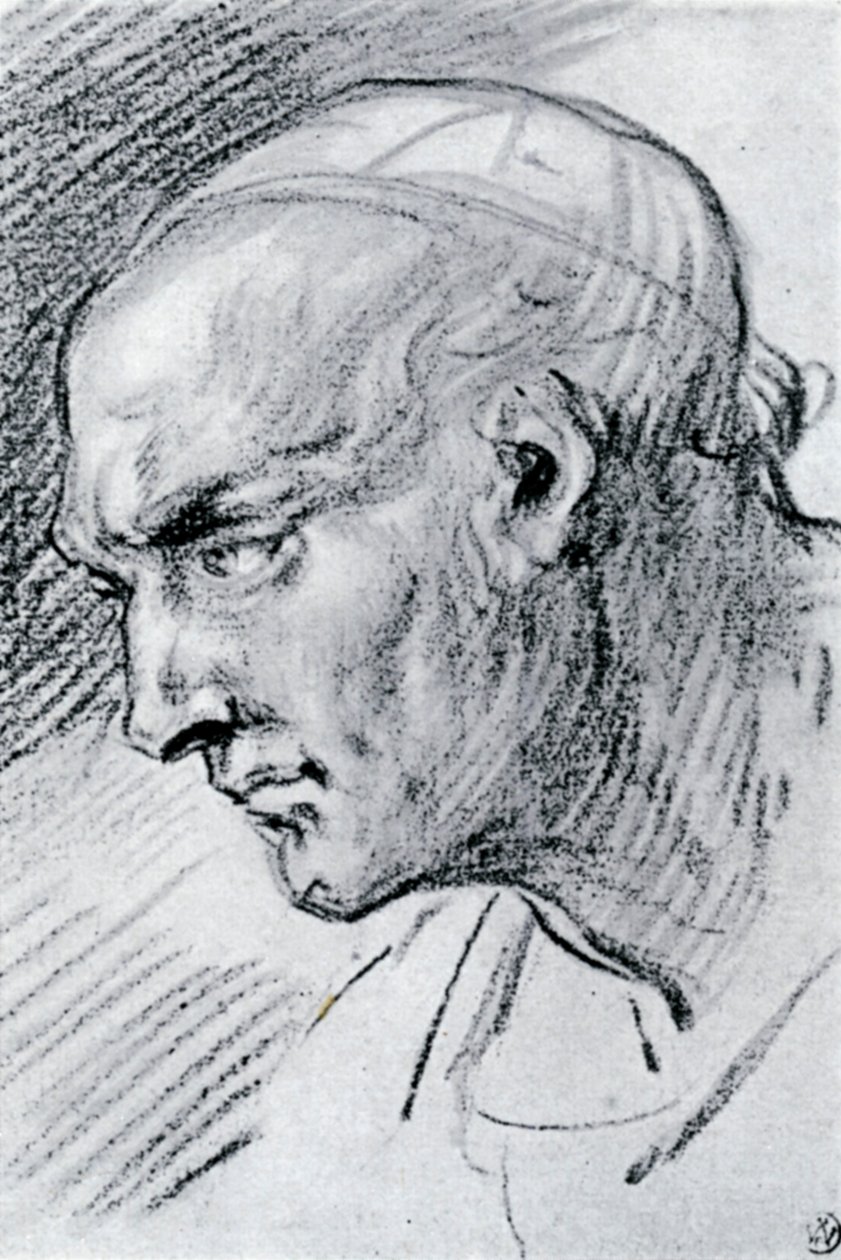 Studium głowy, 1913. autorstwa Jean Antoine Watteau